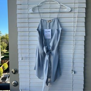 Djerf Avenue Tie Tank Top Baby Blue